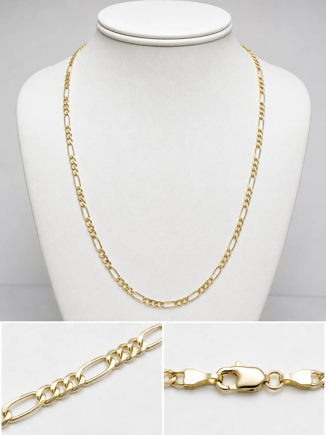 10K Gold Figaro Chain