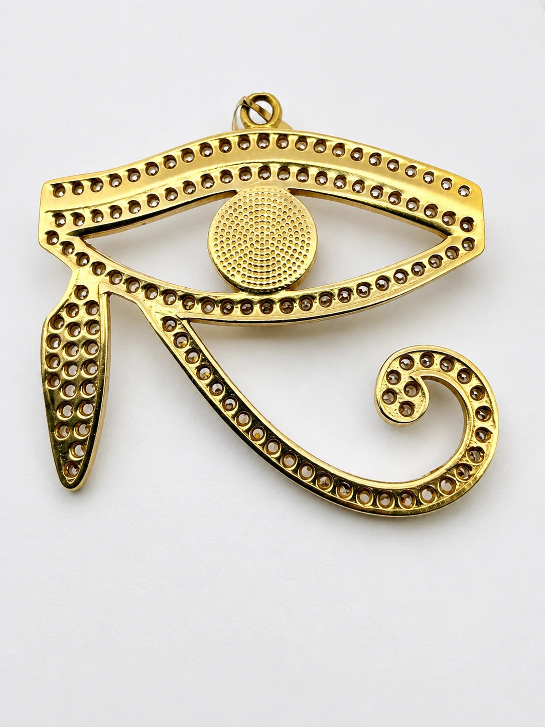 14K Gold Eye of Horus Pendant