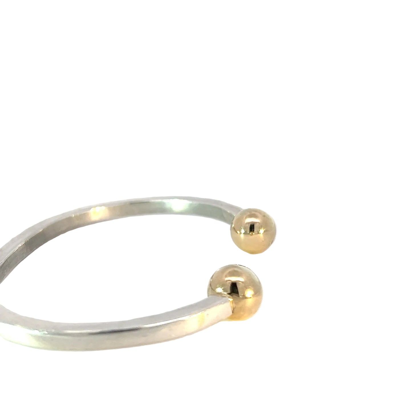 Pulsera de plata esterlina con detalles en oro amarillo