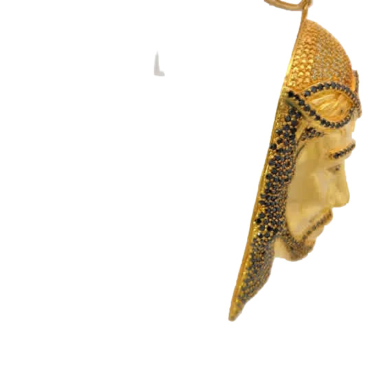 Colgante Escultórico de Oro Amarillo con Brillantes Diamantes