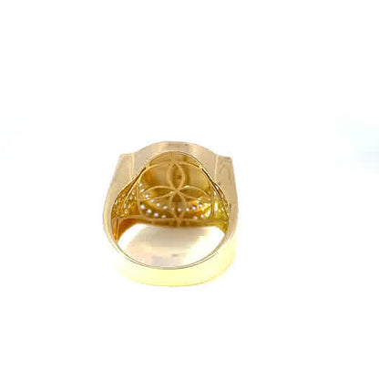 Yellow Gold Ring with Cubic Zirconia