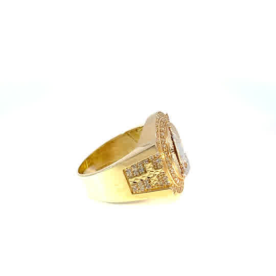 Yellow Gold Ring with Cubic Zirconia