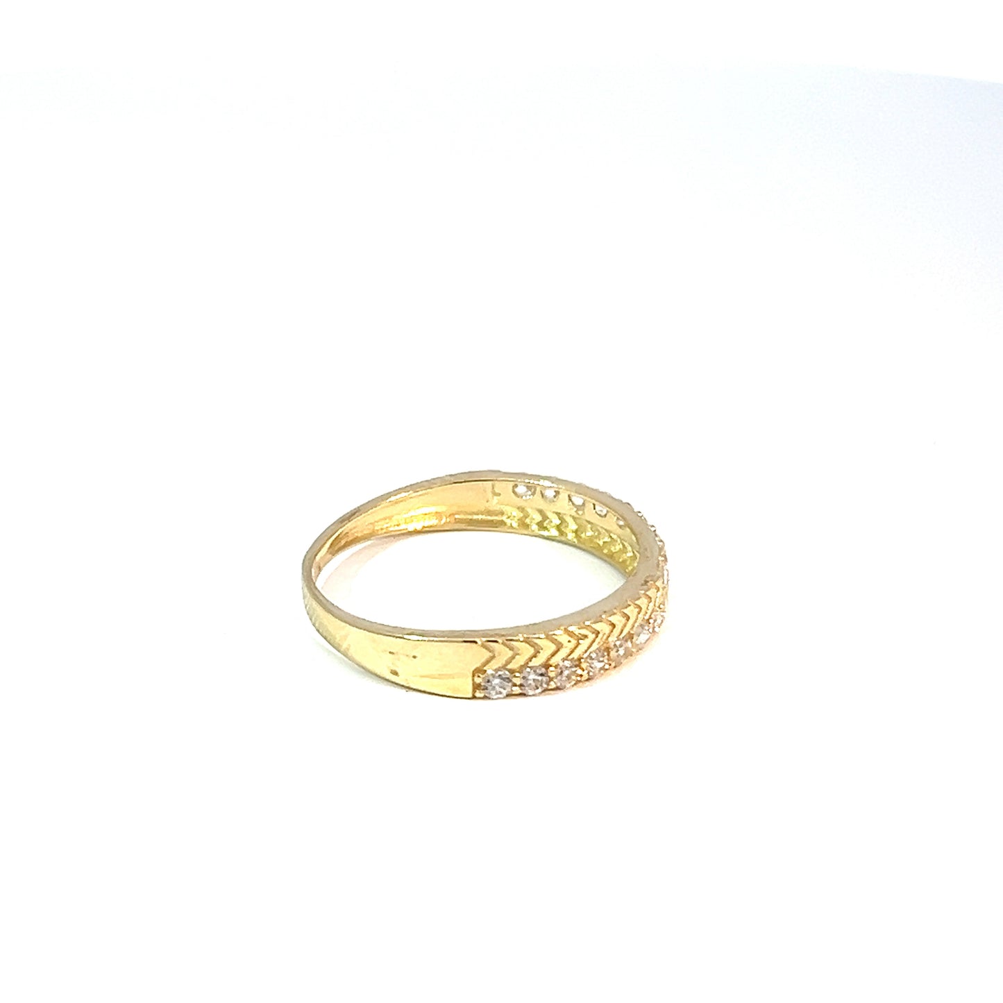 Anillo de múltiples gemas en oro amarillo de 10K con circonitas cúbicas