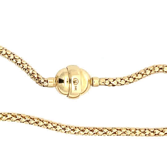 Elegante pulsera de oro amarillo de 10K