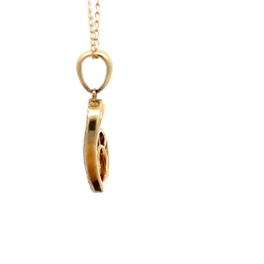 Colgante de oro amarillo de 10 quilates