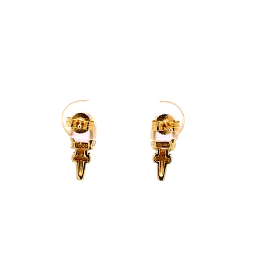 14k yellow gold earrings
