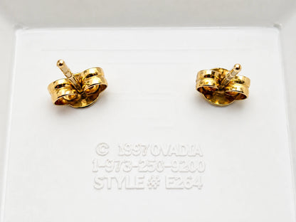10K Gold Polished Teardrop Earrings