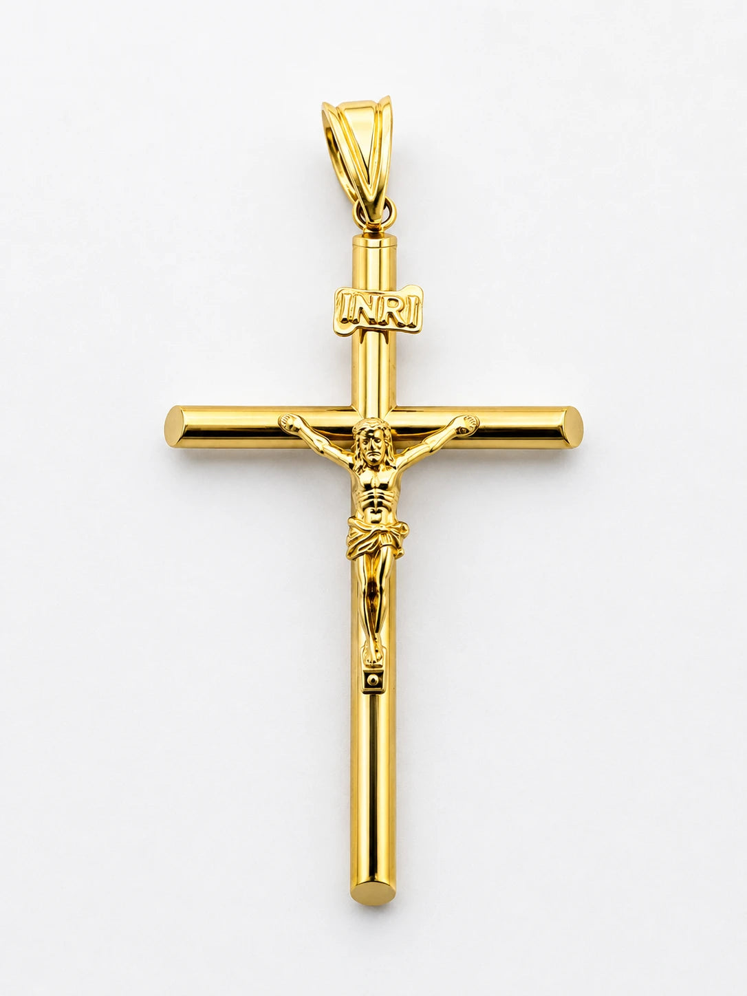 14K Gold Crucifix Pendant