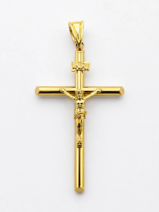 14K Gold Crucifix Pendant