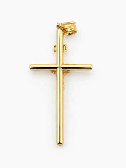 14K Gold Crucifix Pendant