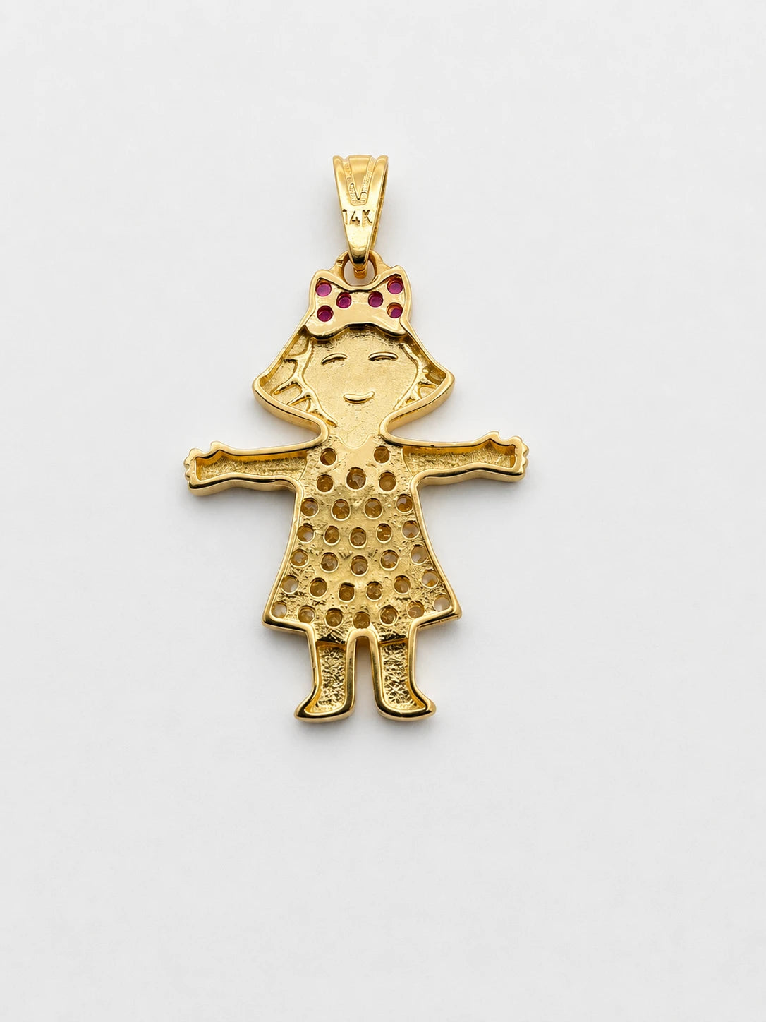 14K Gold Baby Girl Pendant
