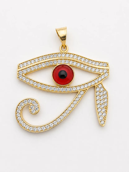 14K Gold Eye of Horus Pendant