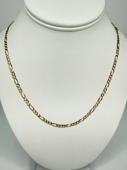 Two-Tone 14K Gold Figaro Chain